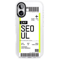 Personalised Seoul Boarding Pass