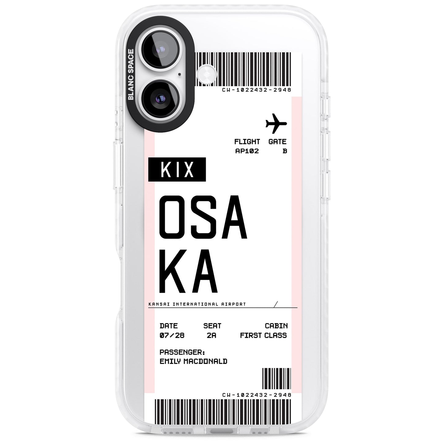 Personalised Osaka Boarding Pass