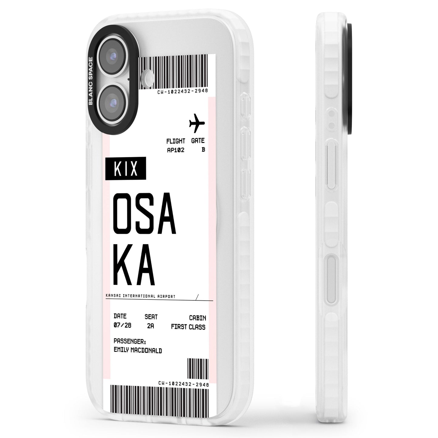 Personalised Osaka Boarding Pass