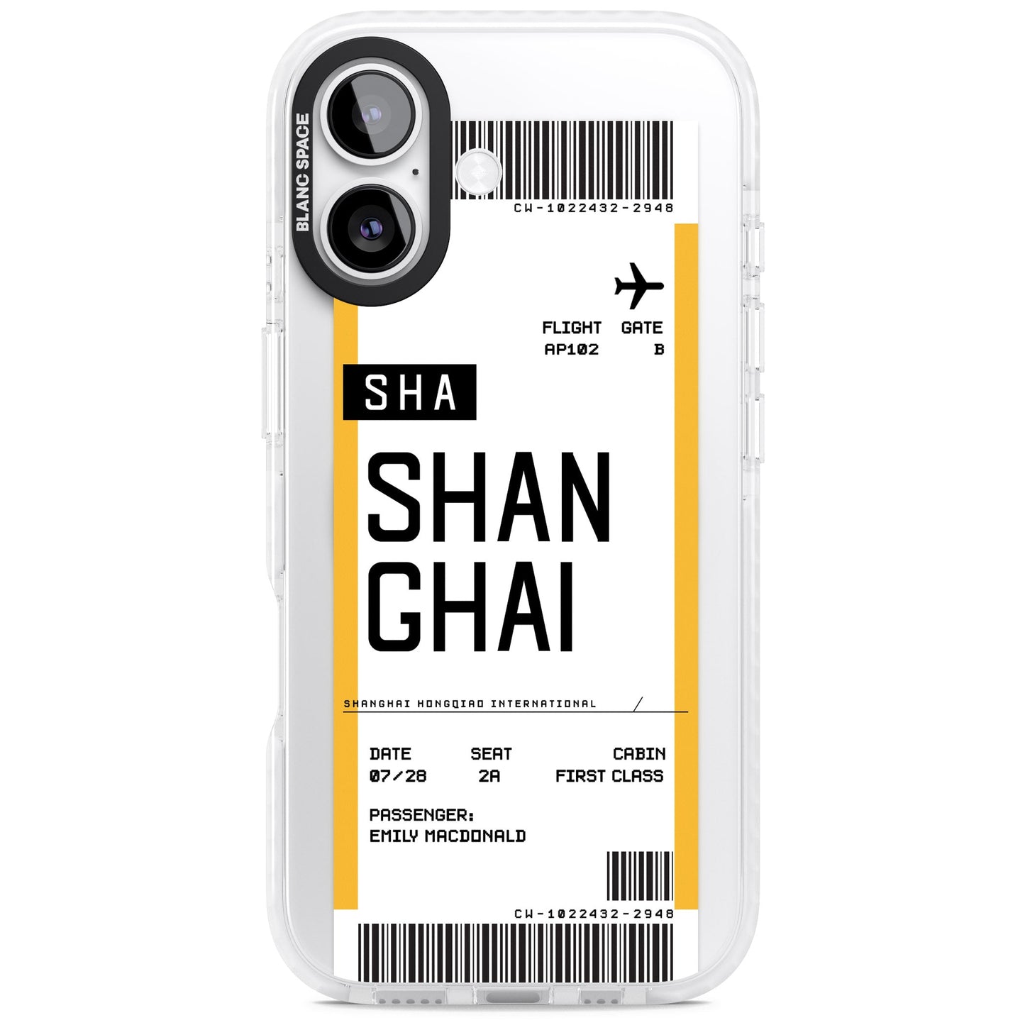 Personalised Shanghai Boarding Pass