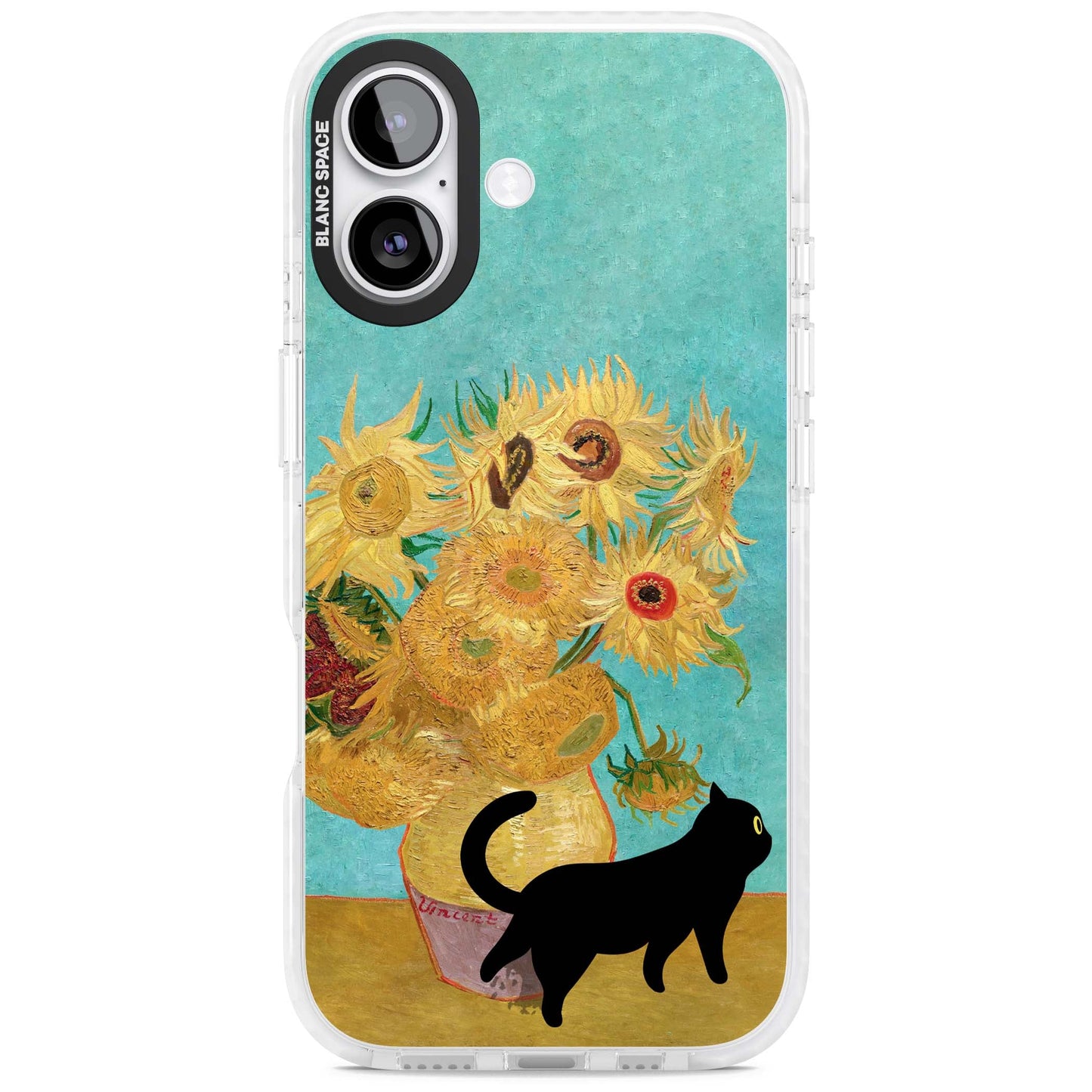 Cat with Van Gogh's Sunflowers