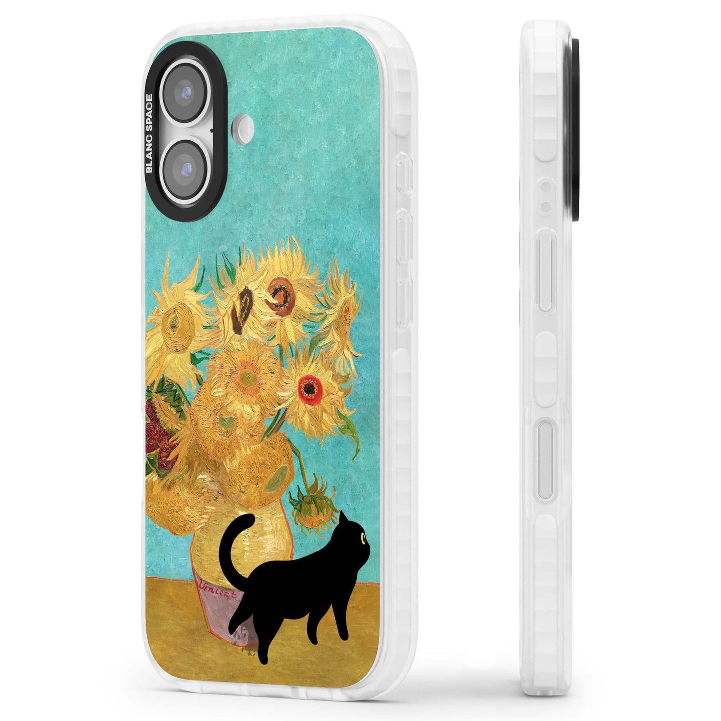 Cat with Van Gogh's Sunflowers