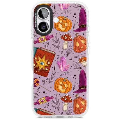 Witchy Cartoon Halloween Pattern