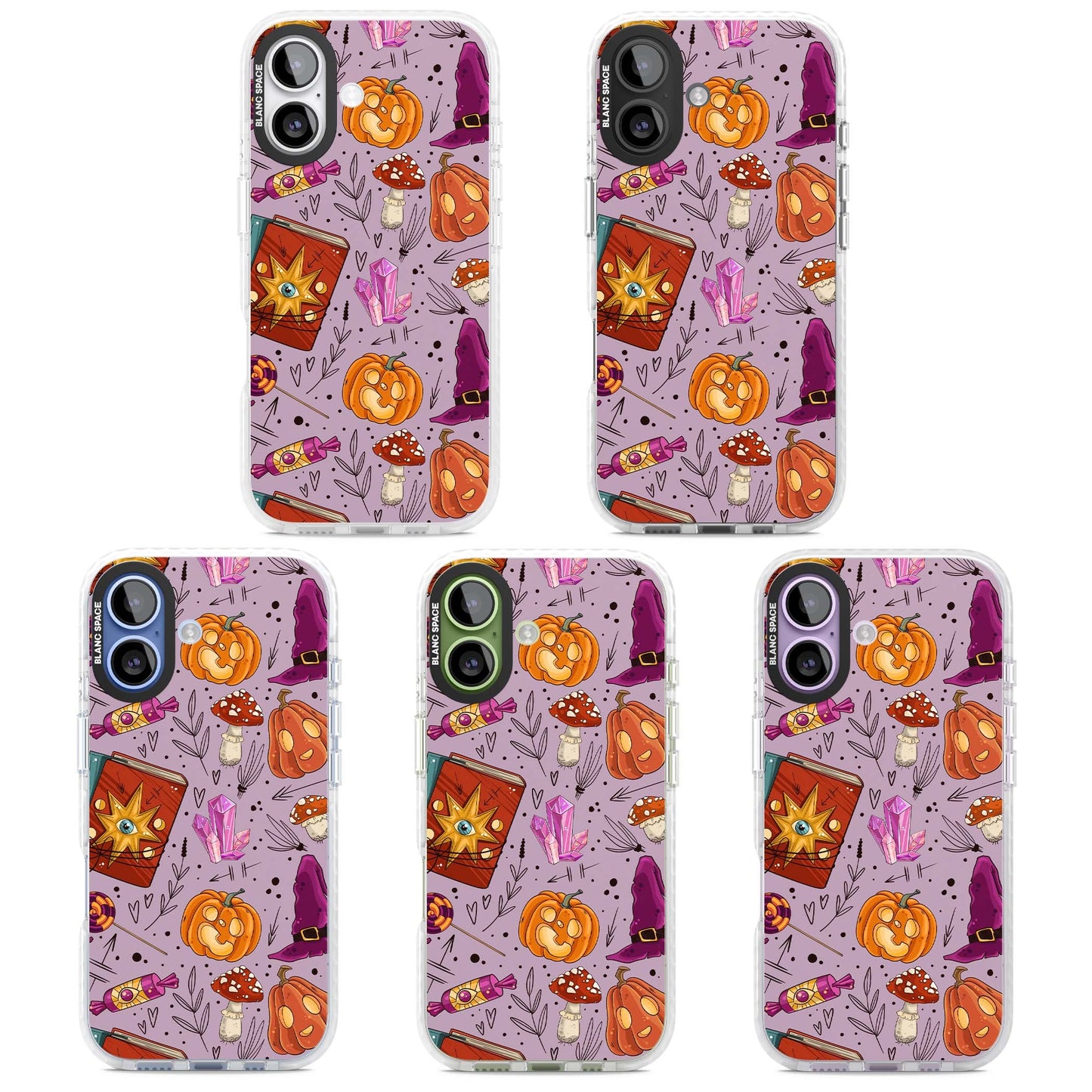 Witchy Cartoon Halloween Pattern