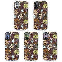 Goblincore Cartoon Halloween Pattern