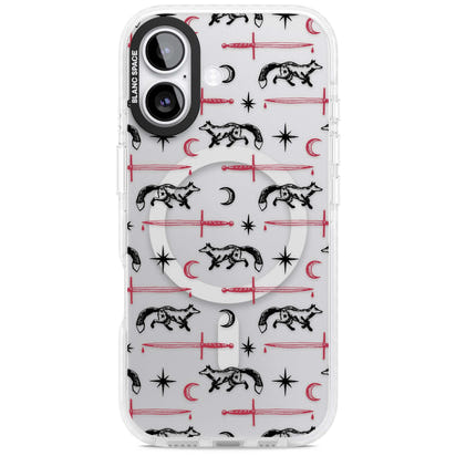 Motif renard et lame