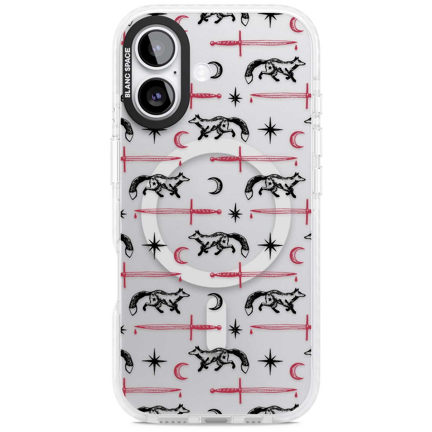 Motif renard et lame