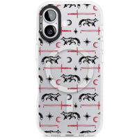 Motif renard et lame