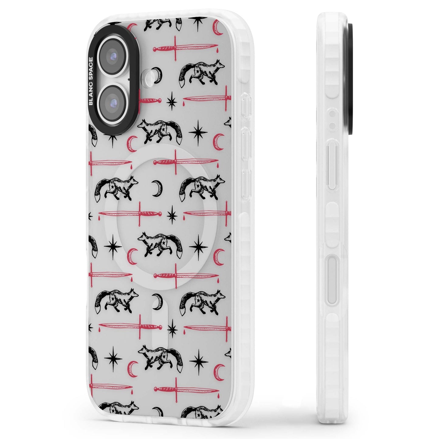 Motif renard et lame