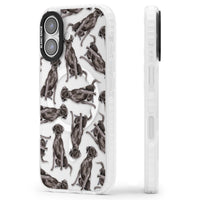 Black Labrador Watercolor Pattern