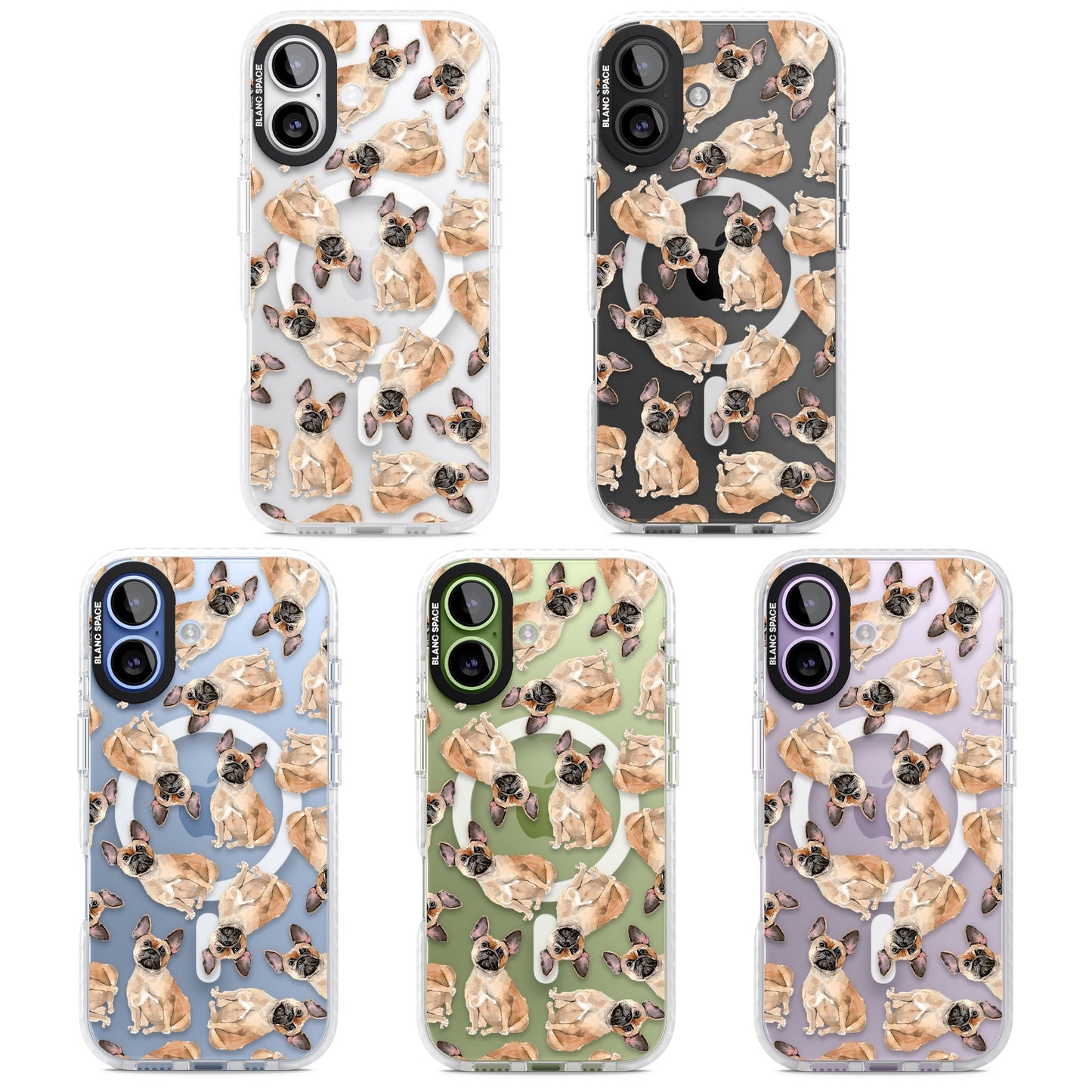 French Bulldog Watercolour Pattern