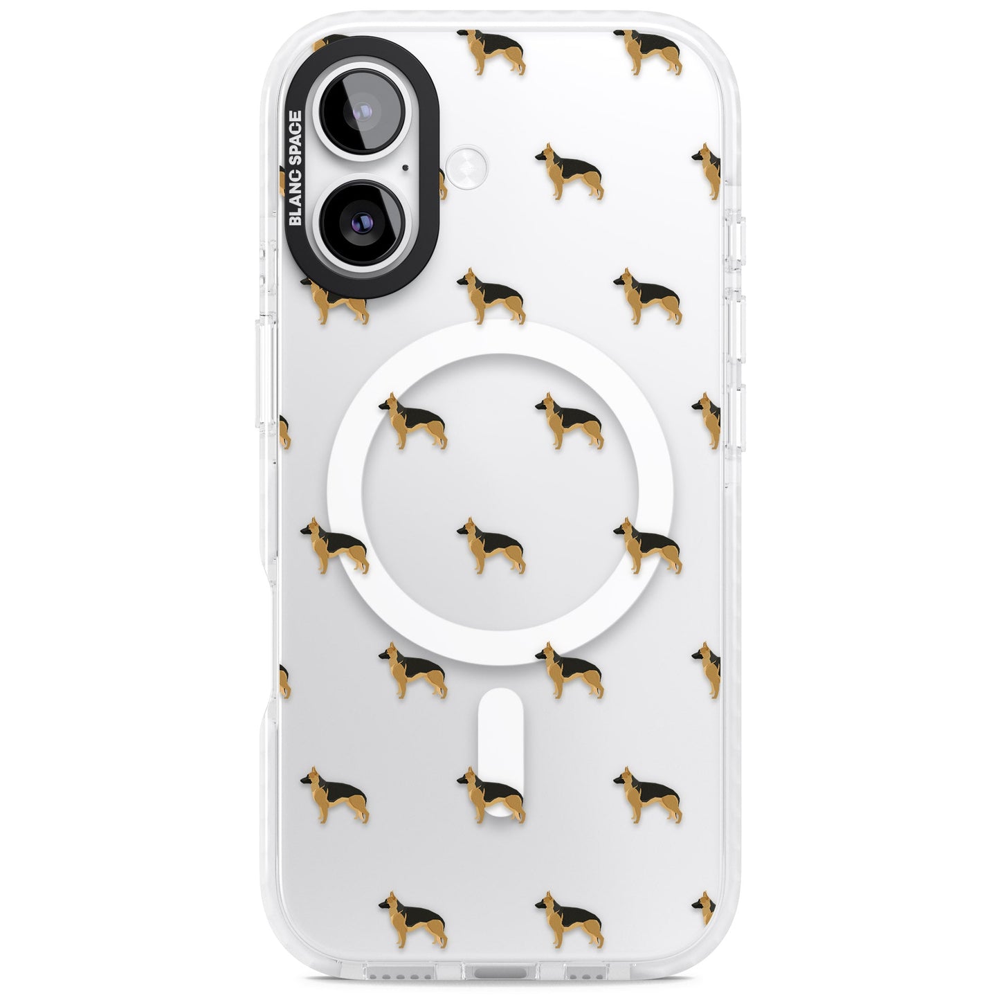 German Shepherd Pattern Clear