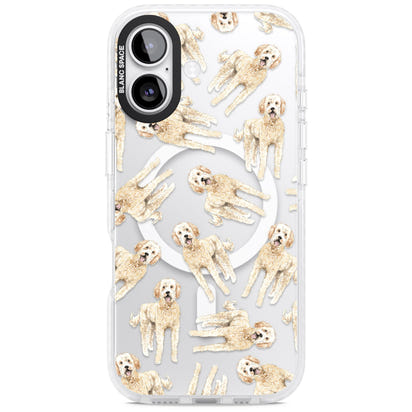 Goldendoodle Watercolour Dog Pattern