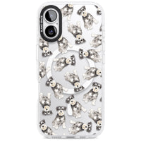 Aquarellzeichnung eines Zwergschnauzers