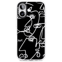 Abstract Line Art Clear Black
