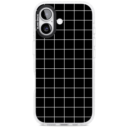 Minimalist Grid Pattern Black