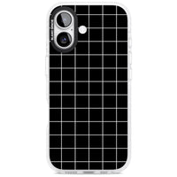 Minimalist Grid Pattern Black