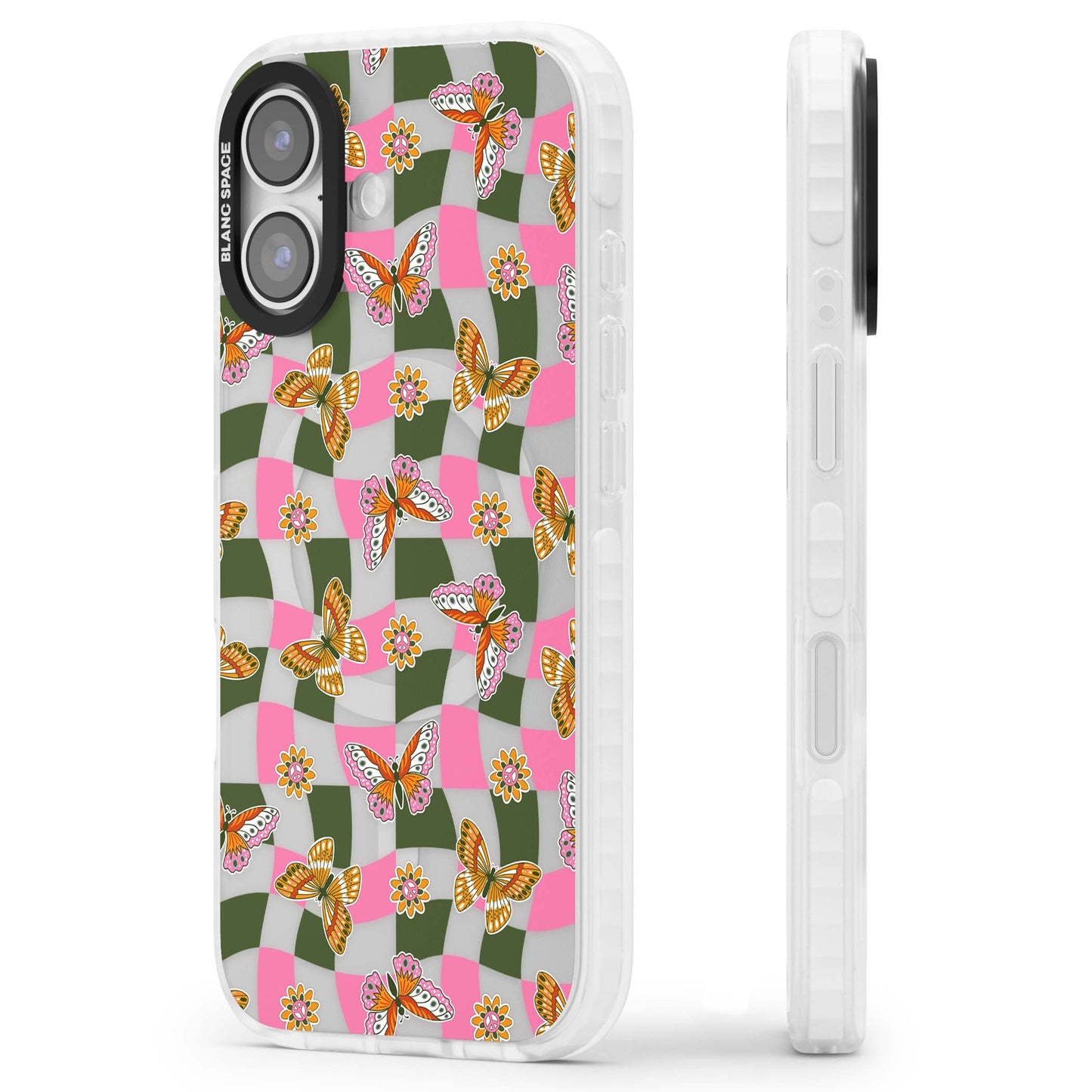 Wavy Butterfly Checked Pattern