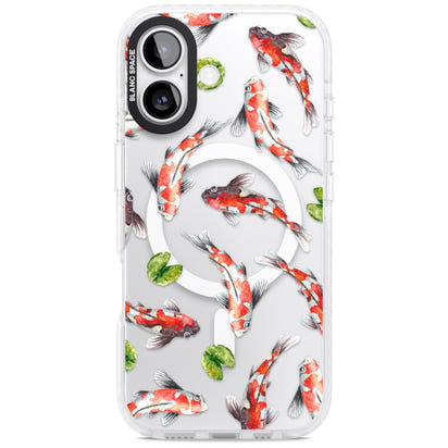 Aquarelle de poissons koi