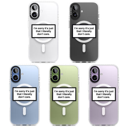 Literally Don'T Care