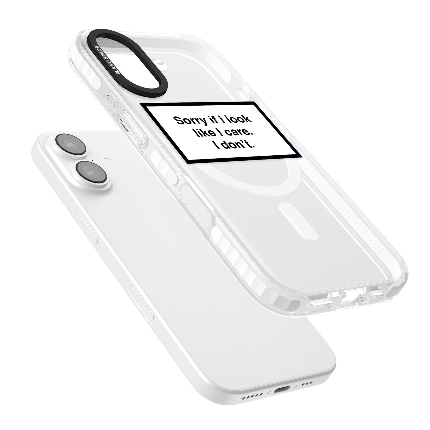 Excusez-moi si j'ai l'air de m'en soucier.