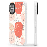 Abstract Face Line Art