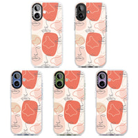 Abstract Face Line Art