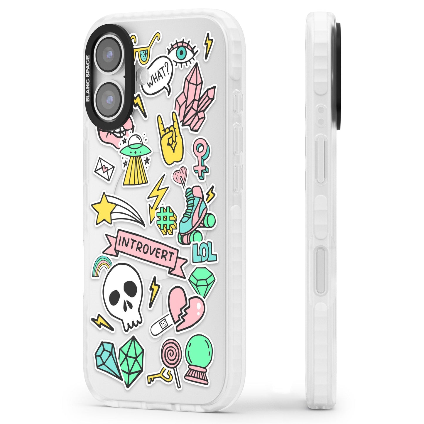 Autocollant introverti