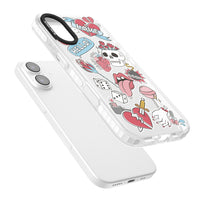 Autocollants Crâne et Fleurs