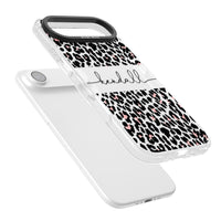 Personalised Cursive Leopard Spots