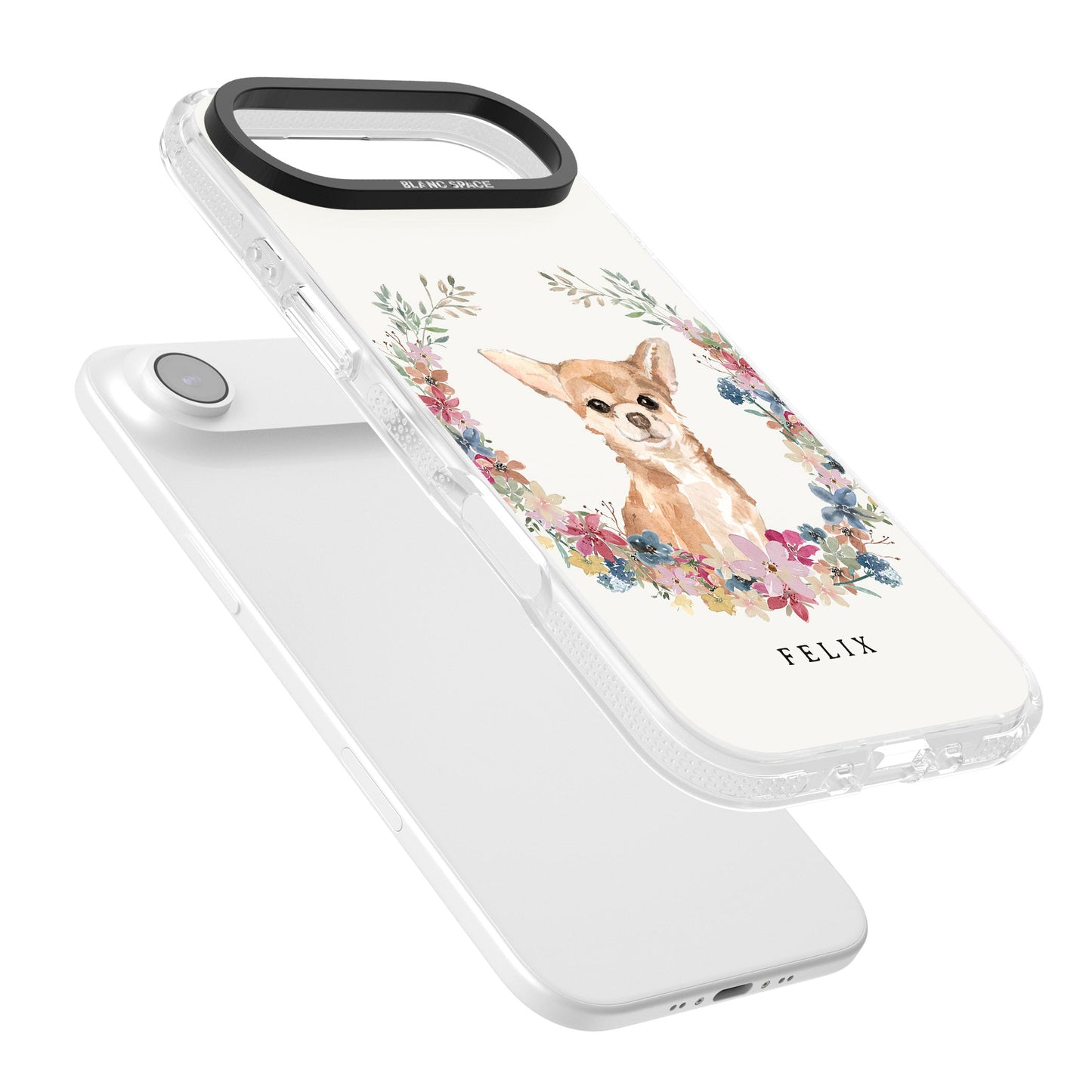 Personalised Chihuahua Floral Portrait