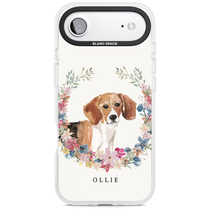 Personalised Beagle Floral Portrait