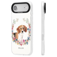 Personalised Beagle Floral Portrait