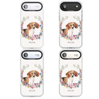 Personalised Beagle Floral Portrait