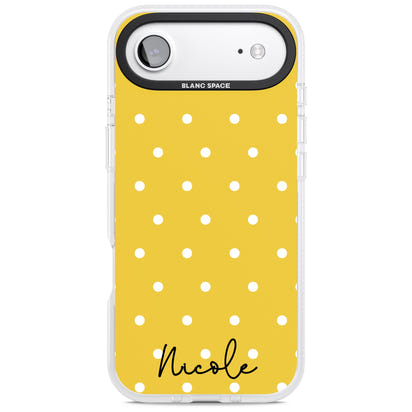 Personalised Yellow Polka Dot