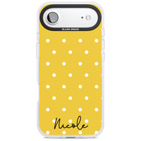 Personalised Yellow Polka Dot