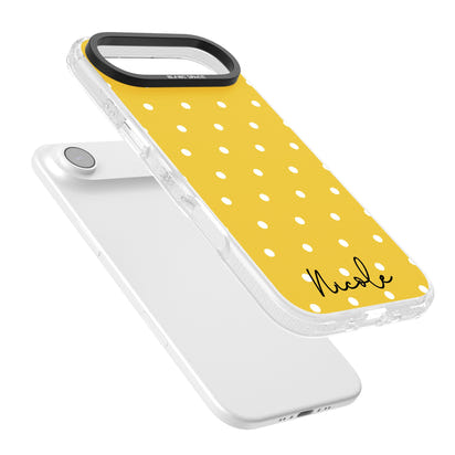 Personalised Yellow Polka Dot