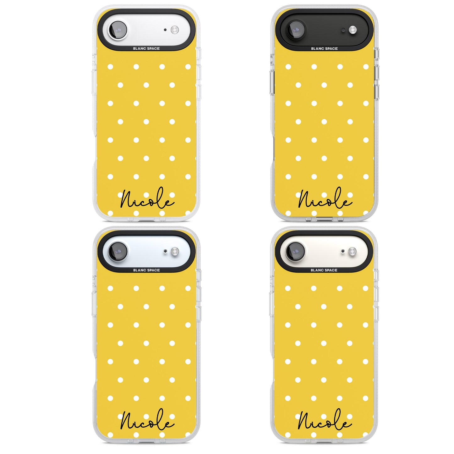 Personalised Yellow Polka Dot