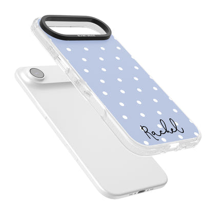 Personalised Simple Light Blue Dots