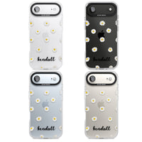 Personalised White Daisies & Cursive