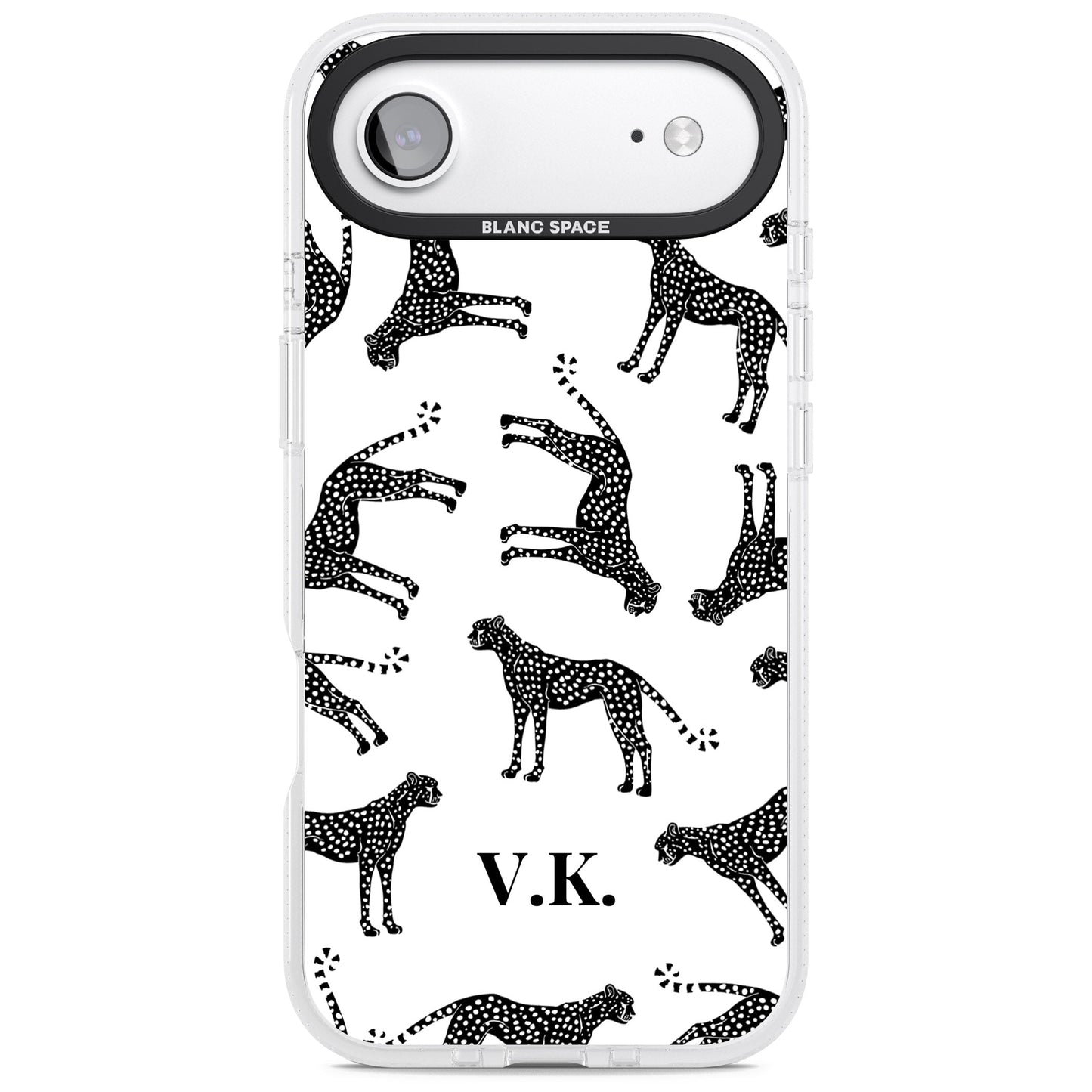 Personalised Black & White Cheetah Pattern