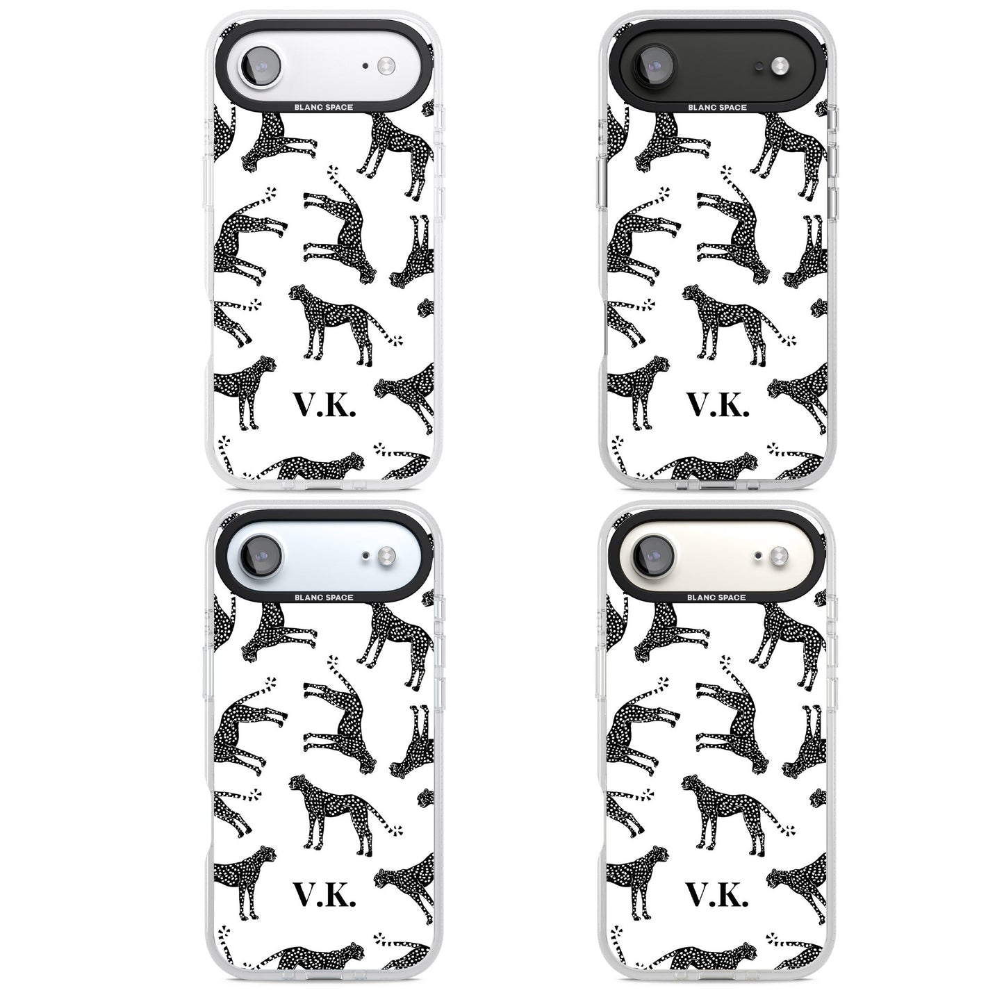 Personalised Black & White Cheetah Pattern
