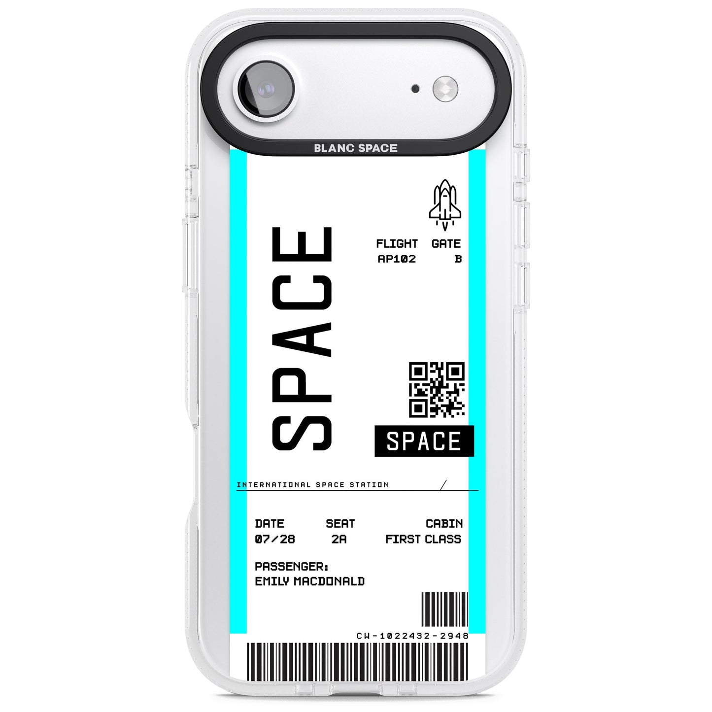 Personalised Space Travel Ticket