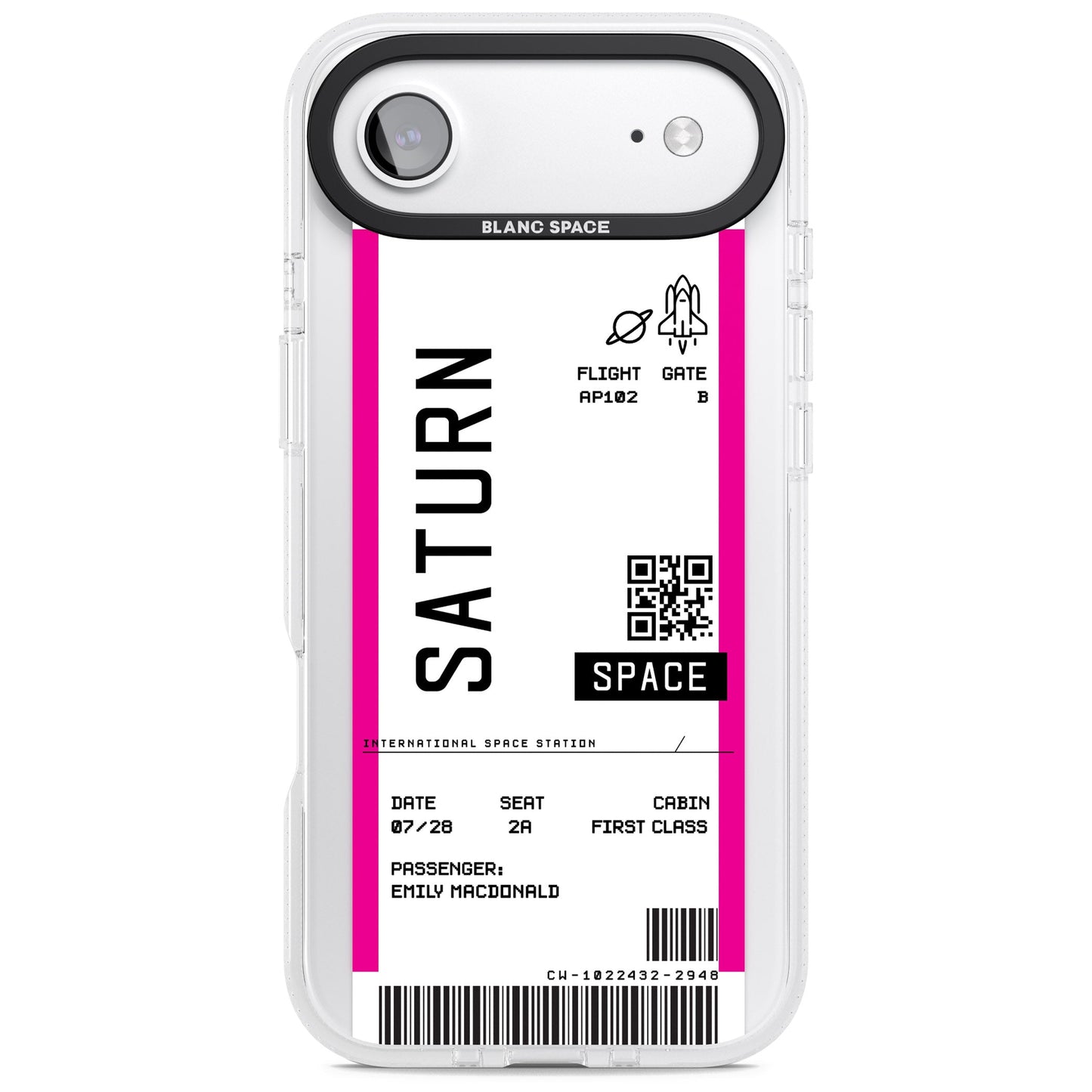 Personalised Saturn Travel Ticket