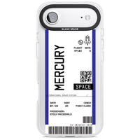Personalised Mercury Travel Ticket