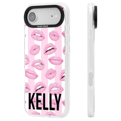 Personalised Pink Stripes & Lips
