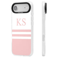 Personalised Pink Stripes & Initials