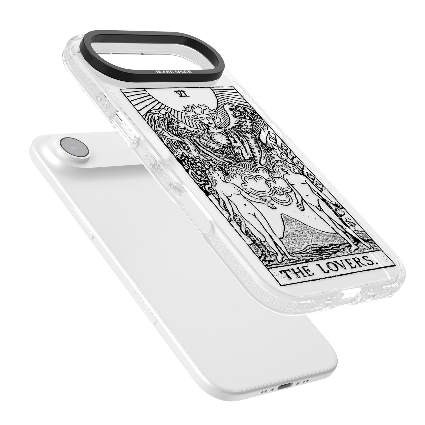 Personalisierte Tarotkarte „Die Liebenden“ (Transparent)