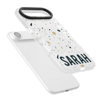 Personalised Terrazzo Blue, Pink, Brown