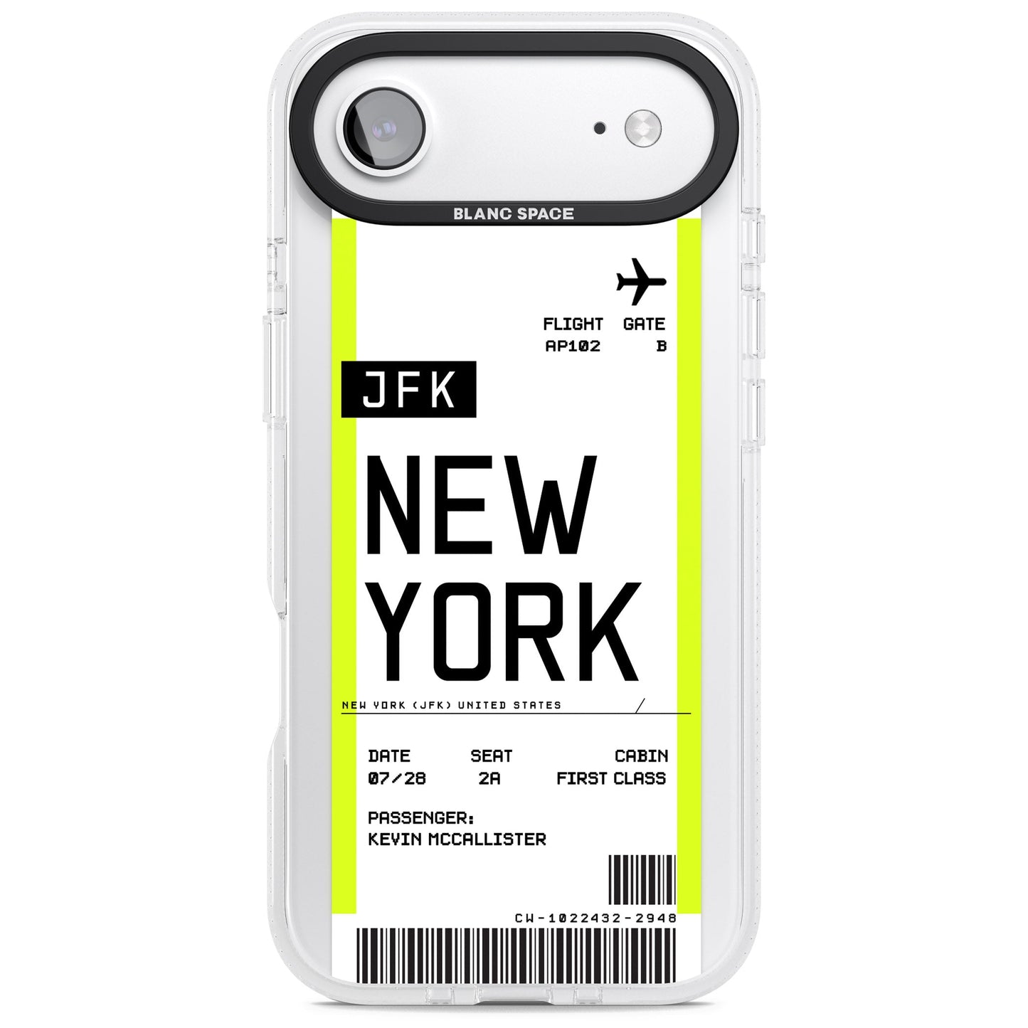 Personalised New York Boarding Pass